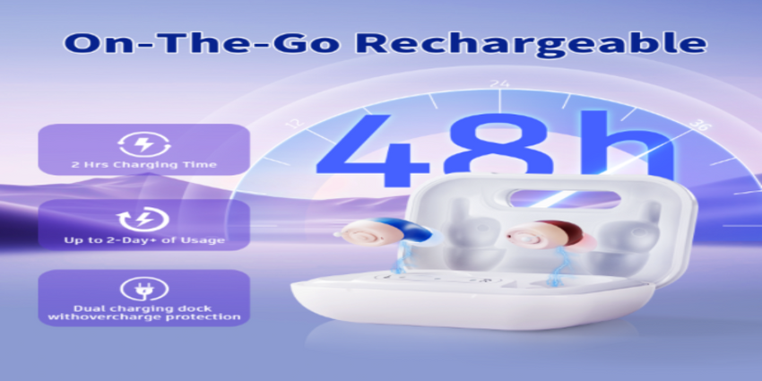 Rechargeable hearing aids for discreet use