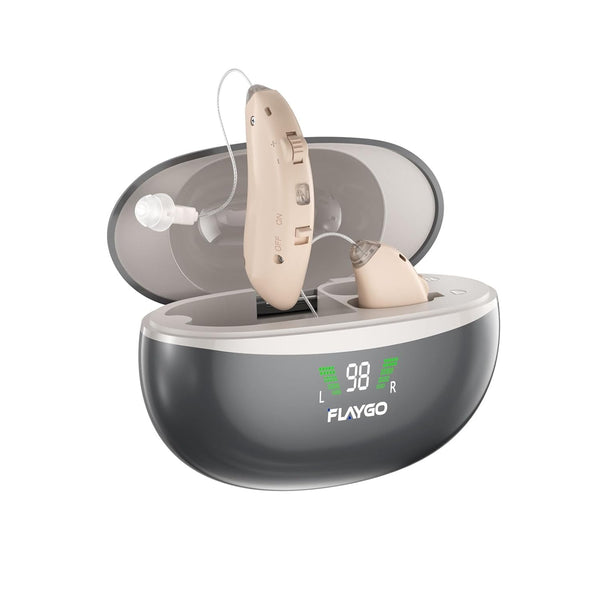 Flaygo Rechargeable Hearing Aids, Beige